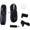 LiebeWH Kazoo Elettrico 11 Cm Set Kazoo Portatile Sostituzione Kazoo in Lega di Alluminio Professionale in Resina con Pickup a Membrana per Registratore (Nero)