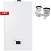 Riello caldaia a condensazione RLT 25 KIS METANO + kit fumi sdoppiato 25kw Low Nox cod 20213292