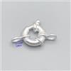 Moschettone Tondo Con Maglie In Argento 925/°°° - PR