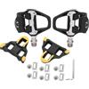 equlup Pedale per bici, Pedali autobloccanti per bici da strada con tacchette 3,5x3,9 pollici Adattatori per doppie tacchette per Sostituzione per Mountain Bike SPD‑SL