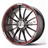 Senza marchio Adesivi Motogp Rim HP4 BMW S1000RR Sicurezza Cerchi Moto Bordo GRIGIO ROSSO