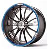 Senza marchio Adesivi Motogp Rim HP4 BMW S1000RR Sicurezza Cerchi Moto Bordo BLU CIELO SCURO