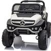 Auto Elettrica per Bambini Mercedes Unimog 12V 2 Posti Monitor Touchscreen Mp4-Bianco