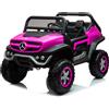 Auto Elettrica per Bambini Mercedes Unimog 12V 2 Posti Monitor Touchscreen Mp4-Rosa
