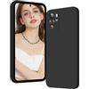 ISOI - Cover per Xiaomi Redmi Note 10 4G/Redmi Note 10S, Custodia Morbida in Silicone Liquido, Protezione Completa Antiurto Ultra Sottile per il Corpo - Nero