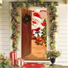 KOIROI Copertura natalizia per porta di Natale, coperta per porta di Natale, striscione da appendere alla porta di casa, veranda, decorazione natalizia (200 x 90 cm)