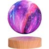 VGAzer Lampada lunare a levitazione - 16 colori galassia galleggiante lampada lunare magnetica che gira in aria liberamente lampada a levitazione per bambini regali di Natale