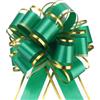QUARKZMAN 5pz 4 Fiocchi Regalo Grandi Dorato, Fiocchi Regalo per Auto Organza Nastro per Cestini per Auto Nuziali Regali Fiocco Natale, Verde
