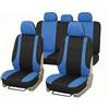 Auto Accessori Lupex Set Coprisedili Auto Universali LS10 Colore Blu Anteriori e Posteriori in Poliestere Utilitaria No Suv