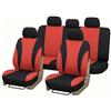 Auto Accessori Lupex Set Coprisedili Auto Universali LS06 Colore Rosso Anteriori e Posteriori in Poliestere Utilitaria No Suv