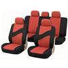 Auto Accessori Lupex Set Coprisedili Auto Universali LS08 Colore Rosso Anteriori e Posteriori in Poliestere Utilitaria No Suv