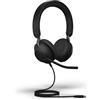 Jabra Evolve2 40 SE - Cuffie stereo con cavo USB-C / A | certificate per piattaforme UC |