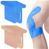 OBSEWAU 12 Pezzi PreCut Nastro Kinesiologico per Ginocchio, Impermeabile Tape Kinesiologico Muscolare, Kinesio Tape Nastro per Il Ginocchio Articolazioni Supporto Muscolare(Colore della pelle, Blu)