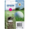 Epson CARTUCCIA ORIGINALE EPSON C13T34634010 T3463 34 MAGENTA Workforce Pro WF-3700