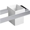 Lineabeta Bicchiere portaspazzolini Skuara in ceramica bianco