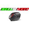 GIVI Coppia valigie laterali 37 litri catadiottri ROSSI inserto CARBON V37NN GIVI