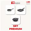 Set Cocò 20 cm + bistecchiera quadra Supergrill 24x24cm + padella chef 20cm