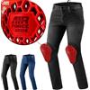 Shima Rider Pantaloni Moto Uomo con Protezioni Airforce Protettori per Ginocchia Jeans Motos Abbigliamento Armatura Protezione Estivi Urbano Pantalone Invernale Protective (Uomini, Nero, 34/32)