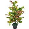 Leaf Codiaeum artificiale multicolore pianta da appartamento, 90 cm