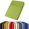 aqua-textil Viana Lenzuolo Elasticizzato Topper spessori per Letto Contenitore Cotone 140x200-160x200 cm Verde