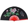 VGEBY1 Fan di Taichi, Ventilatore Portatile da Combattimento di Kung Fu Ventilatore Cinese alla Moda di Tai Chi con Borsa (Nero)