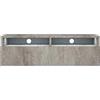 SELSEY REDNAW - Mobile TV moderno con cassetto, 100 cm, grigio cemento, illuminazione LED