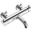 DAMAST - Miscelatore esterno Delfi per vasca in ottone - 18813/18814/18815 : Finitura - ottone cromato