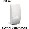 Crow SWAN 2000AM-Kit-4x Rilevatori DT, Pet immune, Antimascheramento - Crow