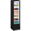 Ristoattrezzature Modello: 123040024573367,Frigo vetrina bibite slim verticale refrigerata anta in vetro nero 225 lt 42x52,5x192h cm