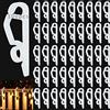 Qunkun 120 Pezzi Grondaia di Natale, Ganci da Grondaia Bianco, Clip per Luce Natalizia Ganci a Clip, Plastica Grondaie Gancio,Grondaie all'Aperto Clip, per Matrimoni, Natale
