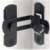 Litensh Serratura per porta scorrevole, in acciaio inox, per cancello scorrevole, chiavistello, serratura di sicurezza per porta finestra, armadietto del vino, bagno, esterno, garage, giardino (colore