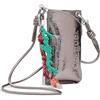 Desigual borsa per cellulare Half Logo Milton Phone Bag Brushed Silver malva
