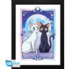 GB EYE SAILOR MOON - Framed print "Luna & Artemis" (30x40)