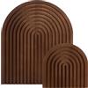 MAYJOYDIY 2 vassoi decorativi in legno con arco arcobaleno di due dimensioni, tagliere decorativo in legno, design arcobaleno, vassoi da portata per mensole, tavolo da cucina, decorazione per casa e
