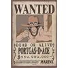 GB Eye Poster ONE PIECE Chibi Wanted Ace - Prodotto Ufficiale - Formato 52 x 38 cm - Carta Laminata di Alta Qualità - Poster Prime Pirate