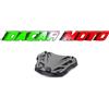 GIVI PIASTRA MONOKEY IN ALLUMIUNIO ANODIZZATO NERO MONTARE SU FZ E SR M9B GIVI
