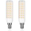 Karyoosi 2x Lampadine LED E14 12W, Equivalenti a 100W, 1450 Lumen, Bianco Caldo 3000K, Senza Sfarfallio, Non Dimmerabili, per Lampadari, Frigoriferi, Cappe, Macchine da Cucire