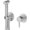 Newform - X-Steel Miscelatore monocomando acqua calda e fredda per igiene intima e wc - art. 69681EX