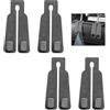 Hukneqn 4 Pezzi Ganci Doppi per Sedile Posteriore Dell'auto, Car Seat Back Hook, Gancio Organizer per Seggiolino Auto, Gancio Rotabile a 360° per Poggiatesta Auto, Per Oggetti e Borse