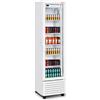 Ristoattrezzature Modello: 123040064573367,Frigo vetrina bibite slim verticale refrigerata anta in vetro bianco 225 lt 42x52,5x192h cm