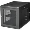 StarTech.com Armadio Rack 19 12U a Muro, Server Rack Ventilato a 4 Montanti profondo 61 cm; Con Ripiano per Dispositivi di Rete/AV, Pannello posteriore con Cerniere, Pre-Assemblato (RK1232WALHM)