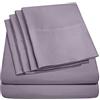 Sweet Home Collection Supreme Collection, set di lenzuola per letto king size, 6 pezzi, in microfibra spazzolata fine, con tasca profonda, set di biancheria da letto king size, 2 federe extra, ottimo rapporto