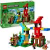 LEGO, MINECRAFT Lego minecraft 21282 le case pappagallo giocattolo con funzioni, personaggi e accessori, gioco bambini 8+ fan dei videogiochi