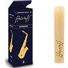ffalstaff Ance per Sax Contralto Superior con Taglio Francese Forza 2 in Canna Tradizionale Arundo Donax - Smart Pack da 5 pezzi - Ogni Ancia è Sigillata e Sterilizzata Singolarmente