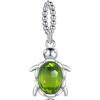 KEQ Clip in argento 925 per braccialetti/collane Sparkling Clips Perle (NO gomma) con zirconi 5A per donne ragazze ciondolo regalo, Tiere, Argento sterling, No