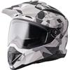 Gms Casco Moto Adventure GMS Adventus Camo Bianco Opaco Grigio M