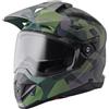 Gms Casco Moto Adventure GMS Adventus Camo Verde Opaco Nero Mime