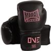 METAL BOXE - Guanti da boxe One, da bambino, nero/rosa