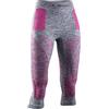 X-Bionic Energy Accumulator 4.0 Melange 3/4 Strato Base Pantaloni Funzionali, Donna, Grey Melange/Pink, S