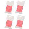 cyclingcolors 4x Nastro a spina di pesce, fettuccia in tessuto, abbigliamento, cordino fai da te, 10 mm di larghezza x 3 m di lunghezza, rosa chiaro